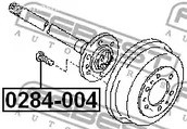 Авто тетиктер жана сарптоолору - Шпилька колесная Infinity QX56 04> FEBEST 0284004