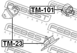 Spare Parts and Consumables - Подушка двигателя передняя Toyota Hiace/Regiusace Kzh1##/Lh1##/Rzh1##/Trh1#