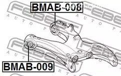 Spare Parts and Consumables - С/блок заднего нижнего рычага Febest BMAB009