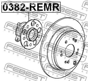 Запчасти и расходники - Ступица колеса задняя Honda CR-V 2.0-2.2 07-12 FEBEST 0382REMR