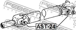 Запчасти и расходники - Крестовина карданного вала 22.06x57.5 Toyota RAV4 00-05 FEBEST AST24