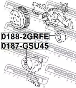 Запчасти и расходники - Ролик натяжной ремня ГРМ Lexus GS 4.5 05> FEBEST 0187GSU45