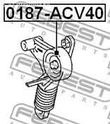 Spare Parts and Consumables - Ролик натяжителя общего ремня Febest 0187ACV40