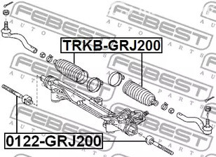 Запчасти и расходники - Пыльник рейки рулевой Toyota Land Cruiser UZJ200 07> FEBEST TRKBGRJ200