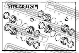 Spare Parts and Consumables - Р/к суппорта переднего Febest 0175GRJ120F