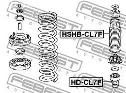 Запчасти и расходники - Пыльник переднего амортизатора HONDA ACCORD CL#2002-2008 FEBEST HSHBCL7F