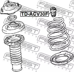 Spare Parts and Consumables - Отбойник амортизатора пер. Toyota Avalon 05-12 FEBEST TDACV30F