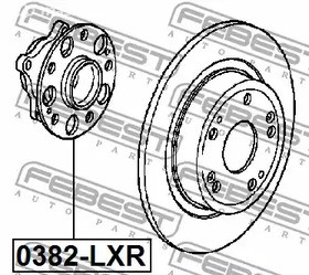 Запчасти и расходники - Ступица задняя Honda Accord 2.0-2.4i/2.2D 08-13 FEBEST 0382LXR