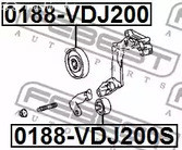 Запчасти и расходники - Ролик обводной ремня ГРМ Toyota Land Cruiser 200 07 FEBEST 0188VDJ200S