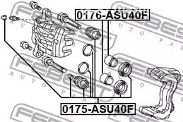 Авто тетиктер жана сарптоолору - Поршень суппорта заднего Febest 0176ASU40F