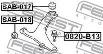 Spare Parts and Consumables - Сайлентблок переднего рычага передний Subaru Tribeca/Legacy/Outback all 04>