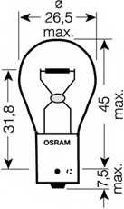 Spare Parts and Consumables - Лампа ORIGINAL LINE 1шт. (PY21W) 12V 21W BAU15s качество ориг. з/ч (ОЕМ) OS