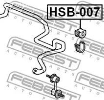 Spare Parts and Consumables - Втулка стабилизатора переднего центральная d26 Honda Civic EJ/EK 1.6i 95-01