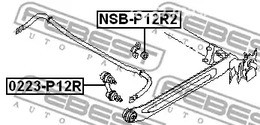 Авто тетиктер жана сарптоолору - Втулка стабил-ра зад Febest NSBP12R2