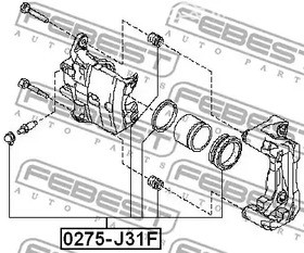 Spare Parts and Consumables - Р/к суппорта перед Febest 0275J31F