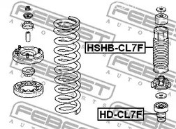 Запчасти и расходники - Пыльник переднего амортизатора HONDA ACCORD CL#2002-2008 FEBEST HSHBCL7F