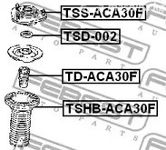 Spare Parts and Consumables - Отбойник переднего амортизатора toyota rav4 aca3#/gsa3# 2005-2013 febest td