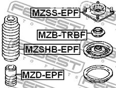 Spare Parts and Consumables - Пыльник амортизатора переднего Mazda Tribute EP/EW 01> FEBEST MZSHBEPF