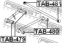 Spare Parts and Consumables - Сайлентблок рычага заднего продольного SsangYong New Action G20/D20 10> FEB