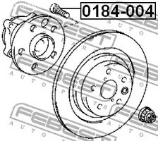 Spare Parts and Consumables - Шпилька колёсная Toyota Land Cruiser 100 98-07 FEBEST 0184004