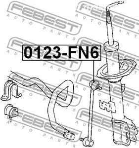 Spare Parts and Consumables - Тяга стабилизатора переднего FEBEST 0123FN6