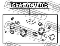 Авто тетиктер жана сарптоолору - FEBEST_0175-ACV40R рем.к-кт суппорта торм.заднего Toyota Rav4 ACA3#/ALA3#/G