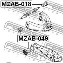 Spare Parts and Consumables - Сайлентблок верхн. рычага пер. Mazda E2200 SD/SR all 88> FEBEST MZAB049