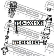 Запчасти и расходники - Отбойник амортизатора заднего Toyota Altezza/Lexus IS200/300 GXE10/JCE10 97