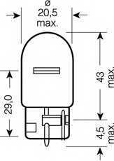 Авто тетиктер жана сарптоолору - Лампа ORIGINAL LINE 1шт. (W21W) 12V 21W W3x16d качество ориг. з/ч (ОЕМ) OSR