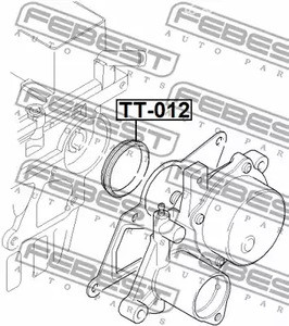 Spare Parts and Consumables - Прокладка вакумного насоса Citroen, Peugeot FEBEST TT012