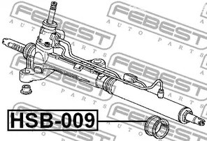 Запчасти и расходники - Проставка рулевой рейки honda cr-v rd1/rd2 1997-2001 febest hsb009