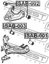 Spare Parts and Consumables - Сайлентблок переднего верхнего рычага Great Wall Hover 05> FEBEST ISAB002