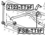 Запчасти и расходники - Втулка стабилизатора переднего d20 Ford Transit 2.4DI 00> FEBEST FSBTT9F