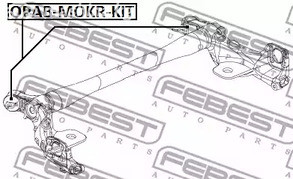 Spare Parts and Consumables - Сайлентблок задней балки Opel Mokka J13 13> FEBEST OPABMOKRKIT