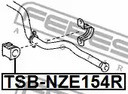 Авто тетиктер жана сарптоолору - Втулка стабилизатора заднего Toyota RAV 4 ACA31W 05> FEBEST TSBNZE154R
