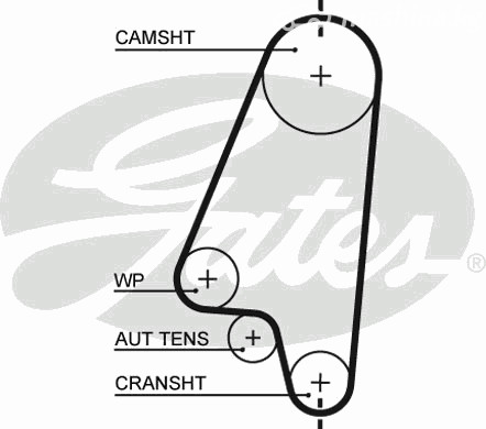 Авто тетиктер жана сарптоолору - Ремень ГРМ 111x170 Opel Astra/Kadett/Vectra1.4/1.6 91> GATES 5310XS