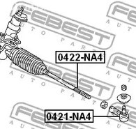 Запчасти и расходники - Тяга рулевая Mitsubishi Grandis 2.4 04> FEBEST 0422NA4