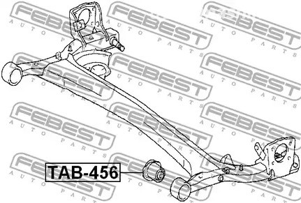 Spare Parts and Consumables - С/блок задней балки Febest TAB456