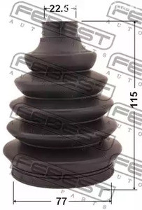 Spare Parts and Consumables - К-кт пыльника ШРУСа наружного Toyota Avensis/Picnic, Honda Civic 1.1i-2.0i/