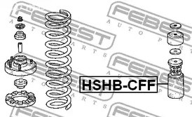 Запчасти и расходники - Пыльник аморт перед c отб Febest HSHBCFF