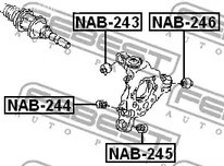 Запчасти и расходники - Сайлентблок зад.аморт. Nissan 350Z Z33 FEBEST NAB243