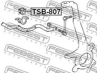 Spare Parts and Consumables - Втулка стабилизатора переднего Toyota 4Runner GRN21#/KZN215/UZN21# 02-09 FE