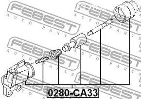 Авто тетиктер жана сарптоолору - Цилиндр сцепления рабочий Nissan Maxima 94-06 FEBEST 0280A33