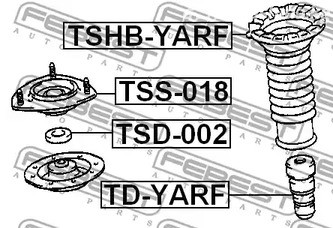 Запчасти и расходники - Отбойник переднего амортизатора febest tdyarf