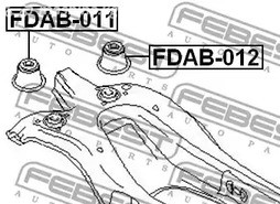 Запчасти и расходники - Сайлентблок зад. балки зад. Ford Mondeo all 00> FEBEST FDAB012