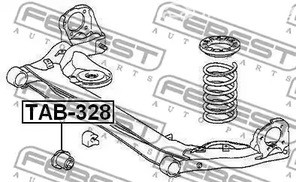 Spare Parts and Consumables - Сайлентблок задней балки Toyota Alphard ANH2#/ATH20/GGH2# 08> FEBEST TAB328