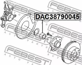 Spare Parts and Consumables - Подшипник ступицы задней 38x79x45 Nissan X-Trail 01> FEBEST DAC38790045