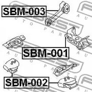 Spare Parts and Consumables - Опора КПП задняя Subaru Impreza G10 2.0i/2.2i 94-00/Legacy B10/B11 2.0i/2.2