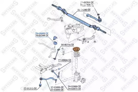 Запчасти и расходники - Втулка стабилизатора переднего d22.5 BMW E39 2.0i-2.8i/2.0D/2.5D 95> STELLO