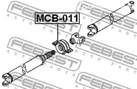 Запчасти и расходники - Опора кардана подвесная Mitsubishi Delica Space Gear/Cargo PA/PB/PC 1994-2